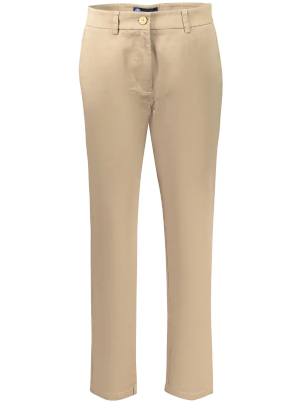 North Sails Damen Chino-Hose Braun mieten | Flex-Fashion