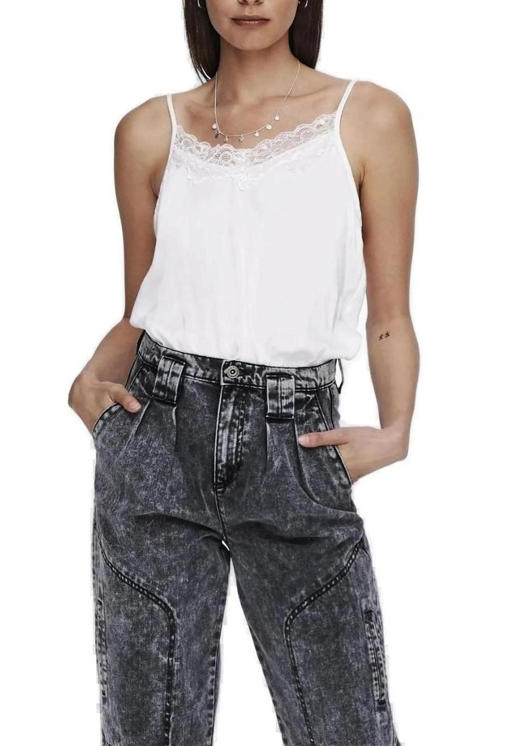 Only Tank-Tops Weiß 473597