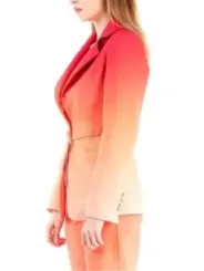 Pfirsichkorallen-Ombre-Damenanzug