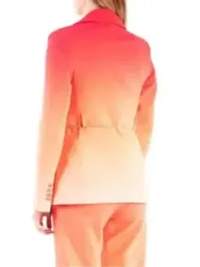 Roter Ombre Blazer und Hose