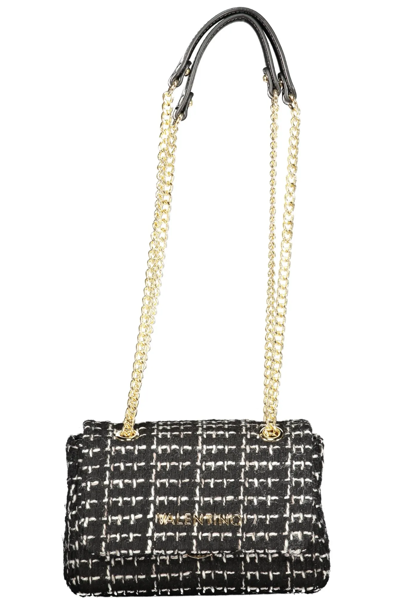 Damen Schultertasche Schwarz VBS9JP05TWEED_NENEROMU