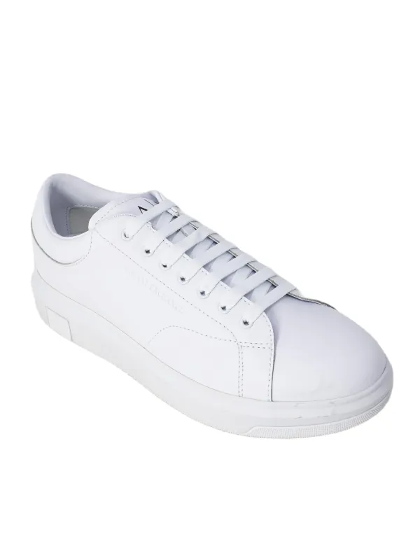 Weiße Armani Exchange Ledersneaker