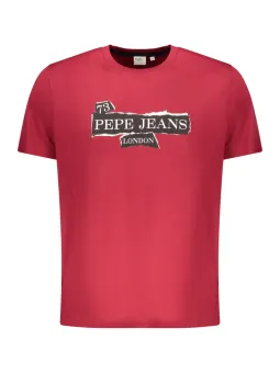 Pepe Jeans Herren T-Shirt Rot mieten – Flex-Fashion Verleih