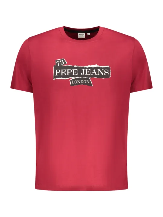 Pepe Jeans Herren T-Shirt Rot mieten – Flex-Fashion Verleih