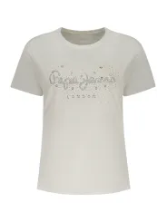 Pepe Jeans Damen T-Shirt XS Weiß mieten bei Flex-Fashion