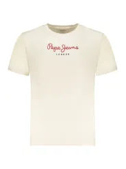 Pepe Jeans Herren Kurzarm-T-Shirt Beige | online kaufen