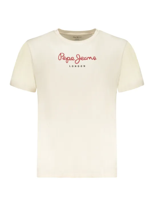 Pepe Jeans Herren Kurzarm-T-Shirt Beige | online kaufen
