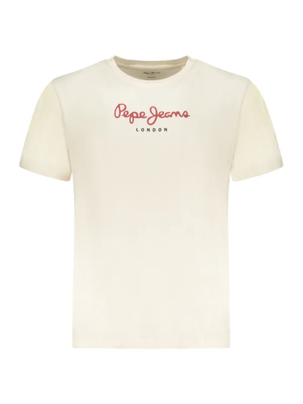 Pepe Jeans Herren Kurzarm-T-Shirt Beige | online kaufen