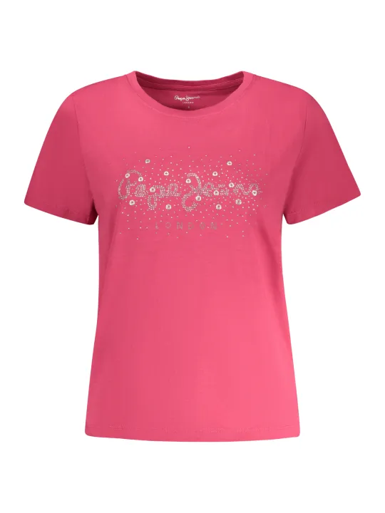 Pepe Jeans Damen T-Shirt Rosa mieten | Flex-Fashion Verleih