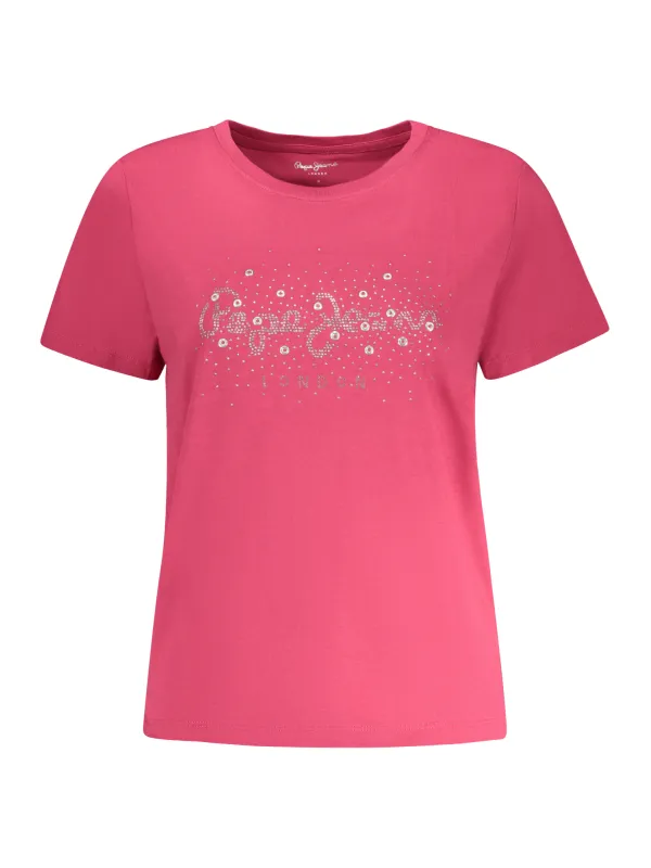 Pepe Jeans Damen T-Shirt Rosa mieten | Flex-Fashion Verleih