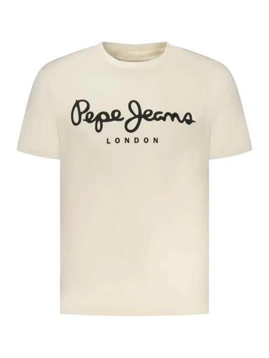 Pepe Jeans Herren T-Shirt Beige leihen - Flex-Fashion Verleih