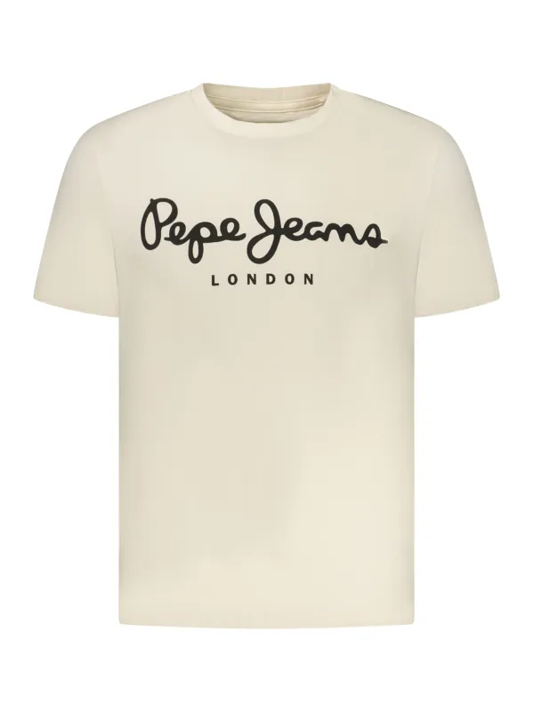 Pepe Jeans Herren T-Shirt Beige leihen - Flex-Fashion Verleih