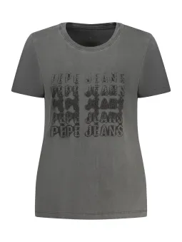 Pepe Jeans Damen T-Shirt Schwarz mieten | Flex-Fashion Verleih