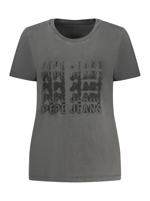 Pepe Jeans Damen T-Shirt Schwarz mieten | Flex-Fashion Verleih