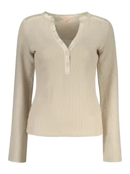 GUESS JEANS Damen V-AUSSCHNITT-PULLOVER Beige