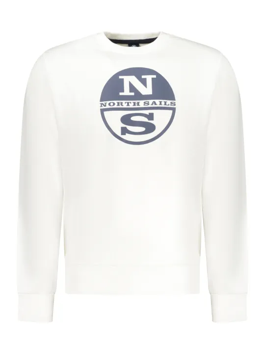 North Sails Herren Sweatshirt mieten – Weiß, S-3XL, Flex-Fashion
