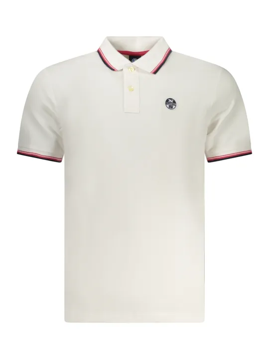 North Sails Herren Poloshirt in Weiß mieten - Flex-Fashion