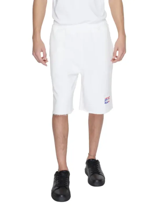 Weiße Hosen mit Fransen-Details