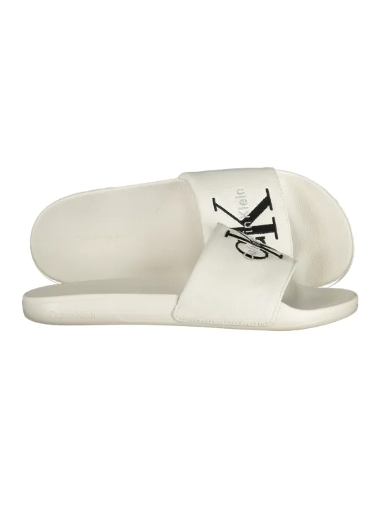 Calvin Klein Herren Pantoletten Größe 44 weiß leihen - Flex-Fashio