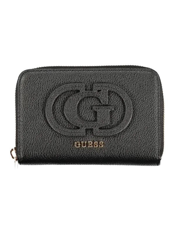 GUESS JEANS Damen Geldbörse mieten - Schwarz, UNI, Stilvoll