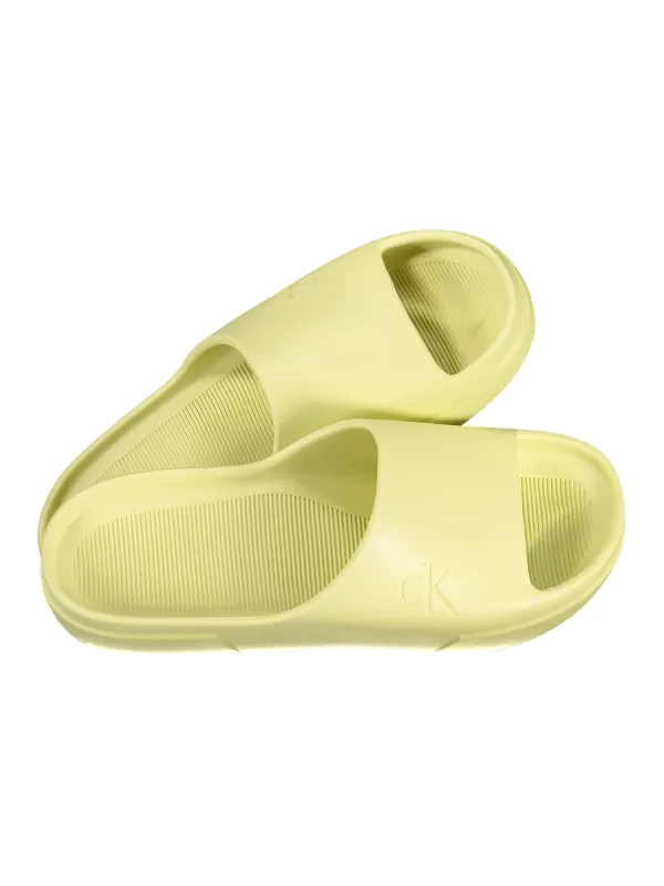 Calvin Klein Herren Pantoletten Gelb mieten | Flex-Fashion