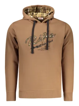 Brauner RIFLE Herren Hoodie mieten - Flex-Fashion Verleih