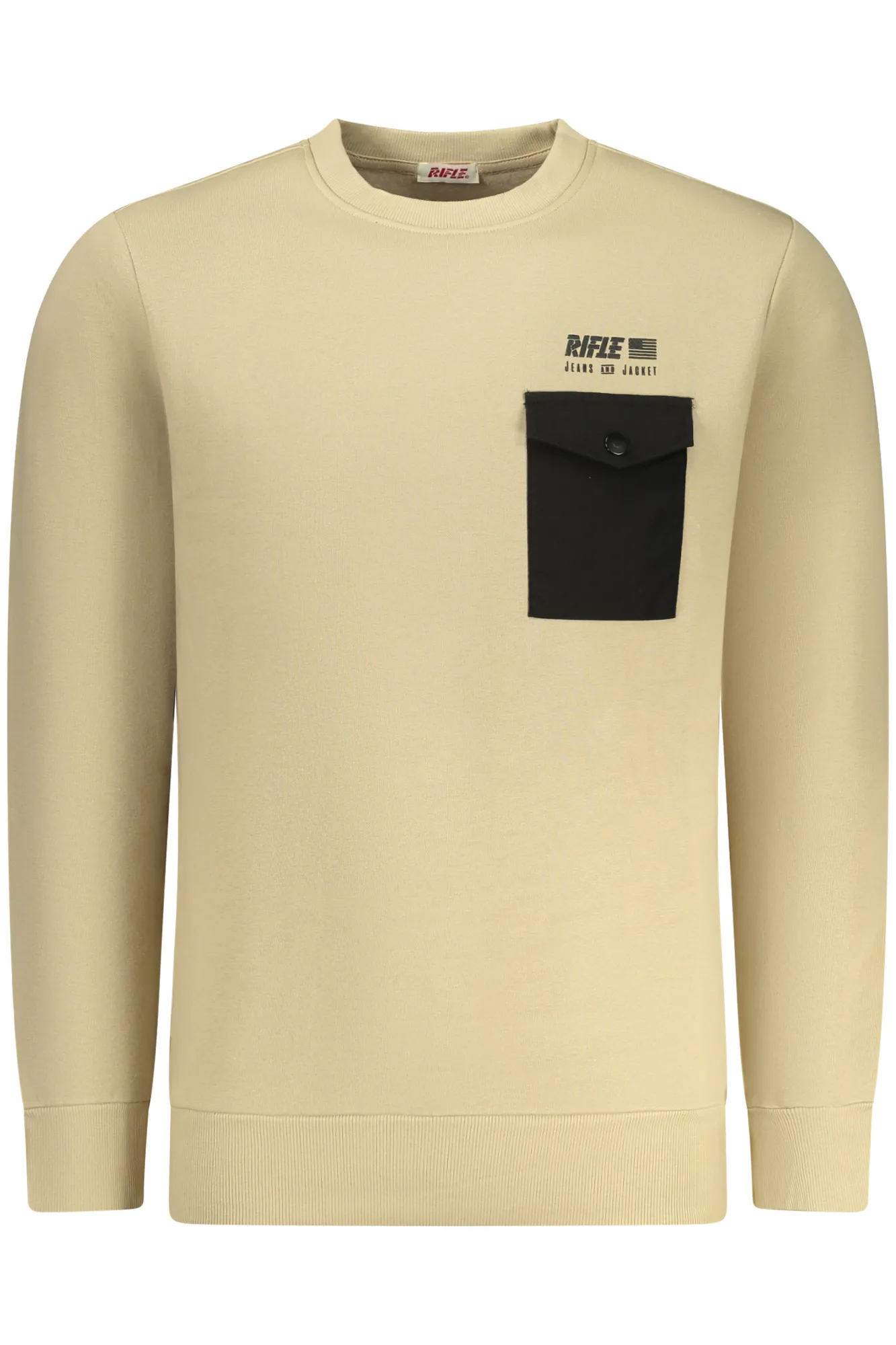 Herren Sweatshirt Beige RFF410_BESABBIA