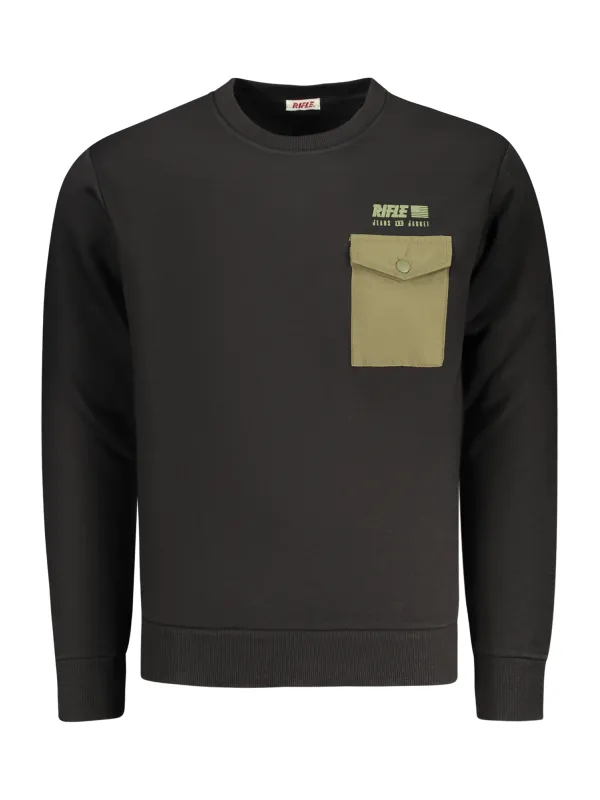 RIFLE Herren Sweatshirt Schwarz mieten | Flex-Fashion Verleih