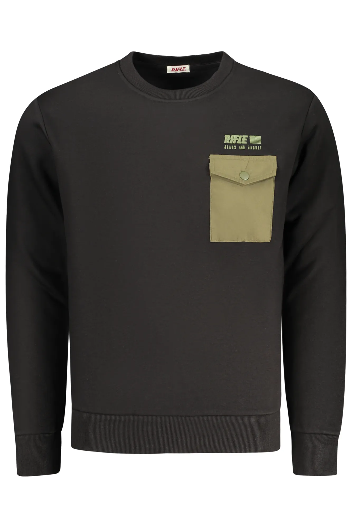 Herren Sweatshirt Schwarz RFF410_NENERO