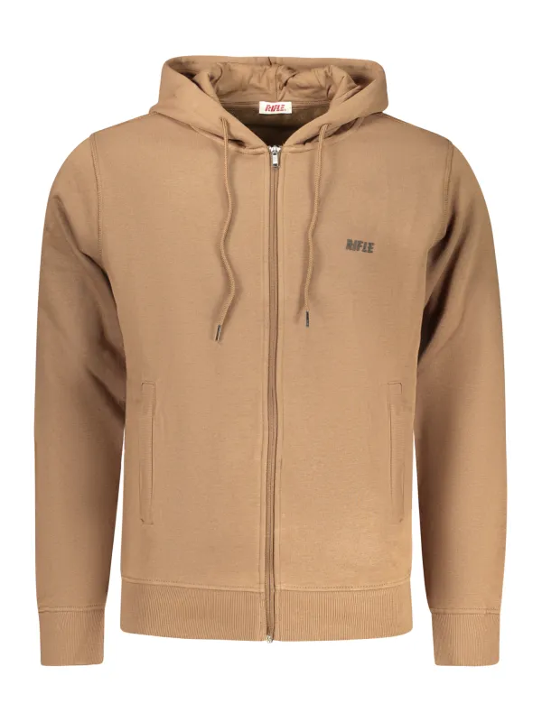 Brauner RIFLE Herren Hoodie mieten - Flex-Fashion Verleih
