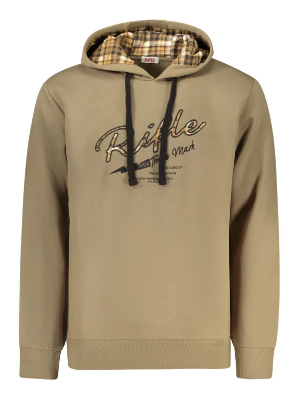 Brauner RIFLE Herren Hoodie XL mieten | Flex-Fashion Verleih