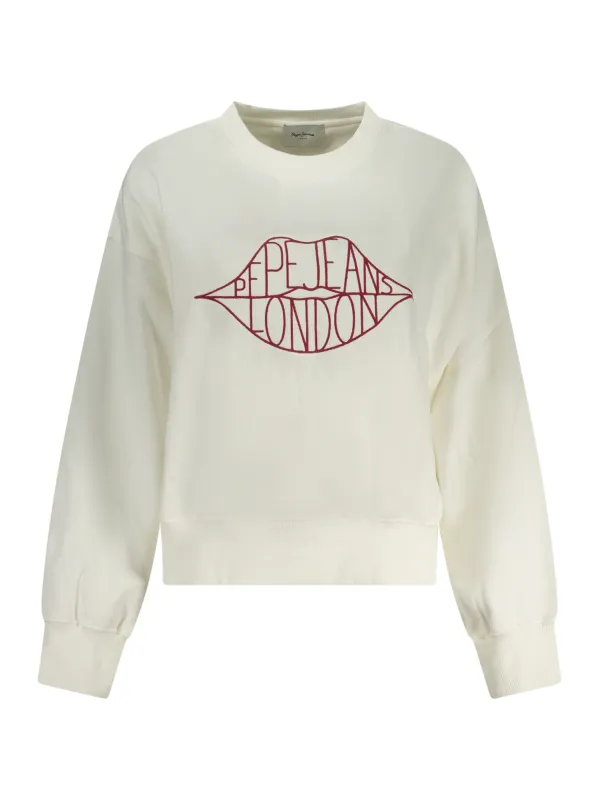 Pepe Jeans Damen Sweatshirt Weiß mieten | Flex-Fashion Verleih