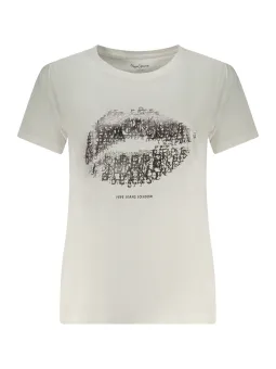Pepe Jeans Damen T-Shirt Weiß mieten - Flex-Fashion Verleih