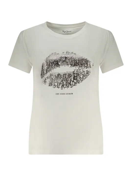 Pepe Jeans Damen T-Shirt Weiß mieten - Flex-Fashion Verleih