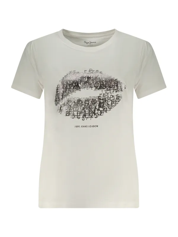 Pepe Jeans Damen T-Shirt Weiß mieten - Flex-Fashion Verleih