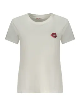 Pepe Jeans Damen T-Shirt Weiß mieten - Flex-Fashion Verleih