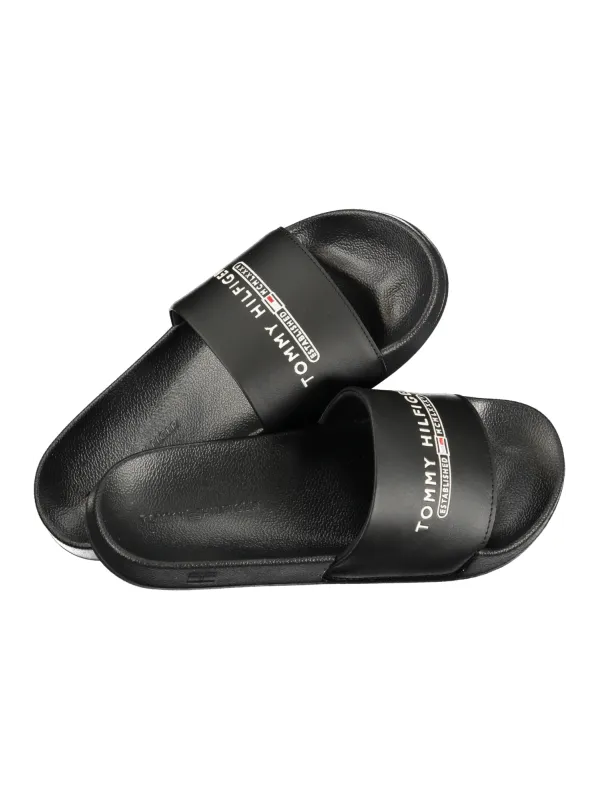 Mieten Sie Tommy Hilfiger Herren Pantoletten Schwarz - Flex-Fashion