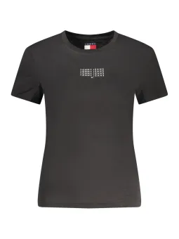 Tommy Hilfiger Damen T-Shirt Schwarz mieten - Flex-Fashion