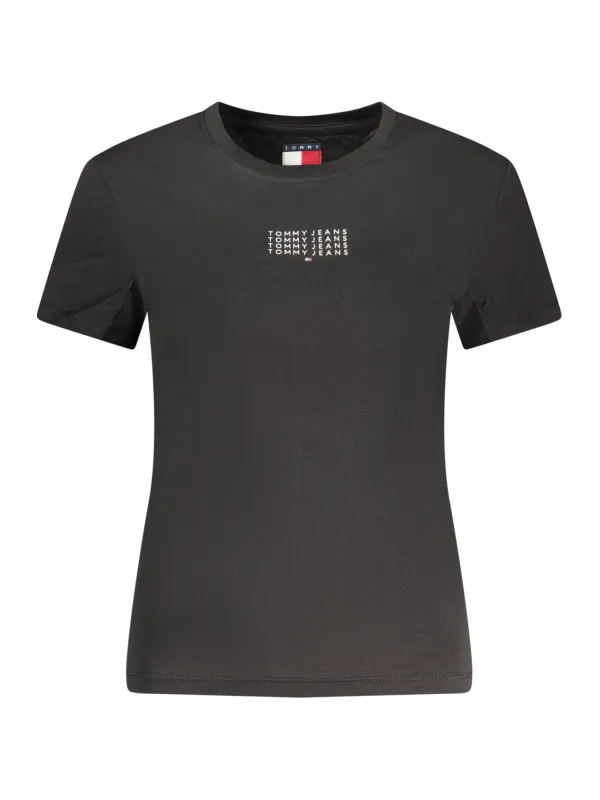 Tommy Hilfiger Damen T-Shirt Schwarz mieten - Flex-Fashion