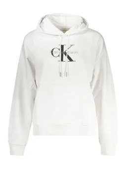 Calvin Klein Damen KAPUZEN-SWEATSHIRT Weiß | online kaufen