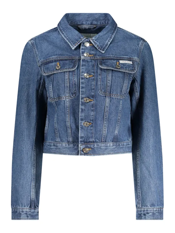 Calvin Klein Damen Jeansjacke Blau mieten - Flex-Fashion