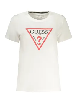 GUESS JEANS Damen T-Shirt Weiß XL mieten bei Flex-Fashion