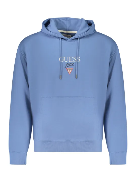 GUESS Jeans Herren Sweatshirt Hellblau 2XL mieten bei Flex-Fashion