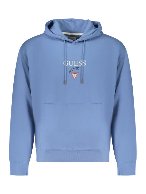 GUESS Jeans Herren Sweatshirt Hellblau 2XL mieten bei Flex-Fashion