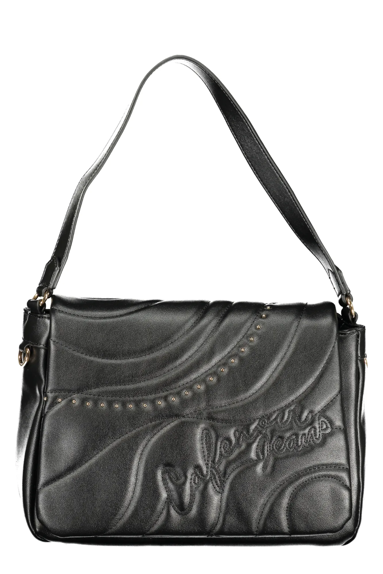 Damen Schultertasche Schwarz CJ0902_NEN001