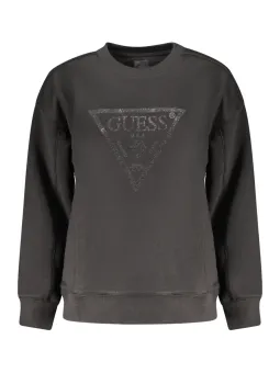 GUESS JEANS Damen Sweatshirt Schwarz mieten | Flex-Fashion