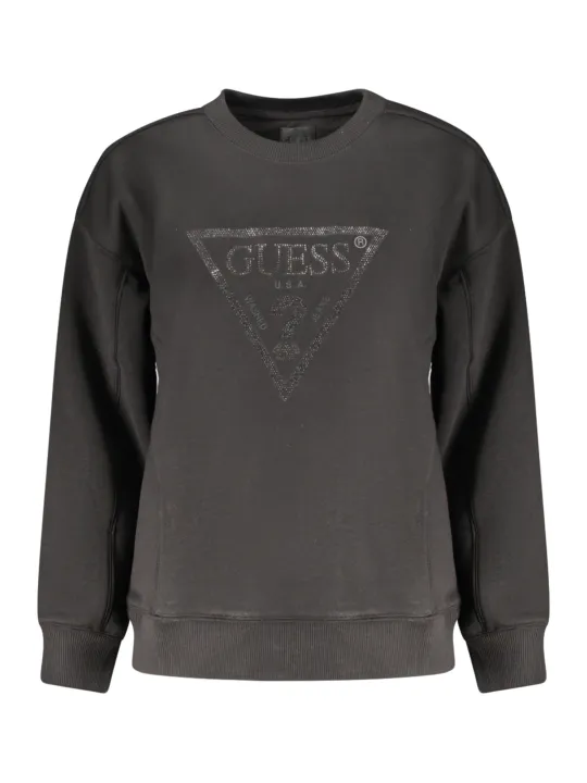 GUESS JEANS Damen Sweatshirt Schwarz mieten | Flex-Fashion
