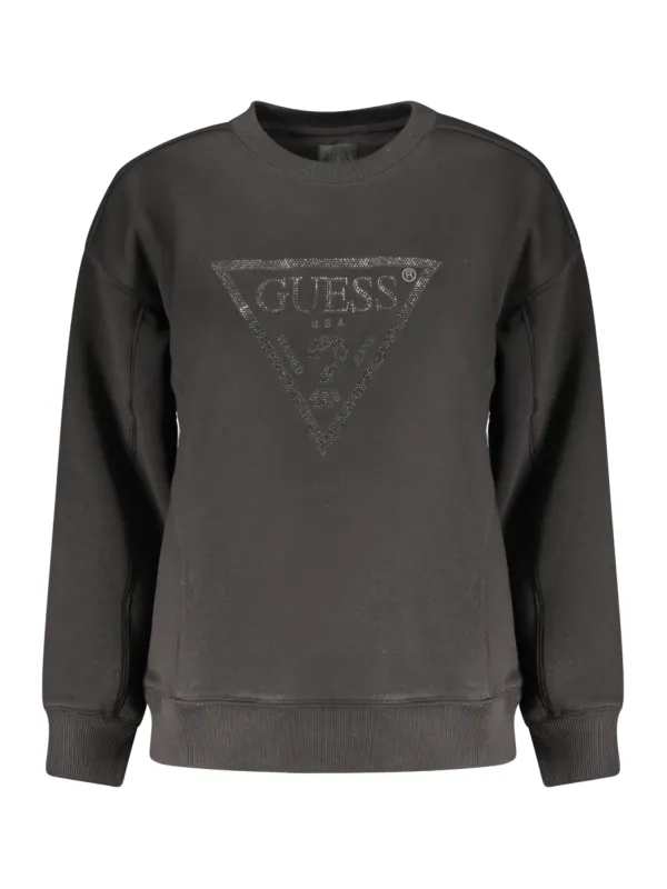 GUESS JEANS Damen Sweatshirt Schwarz mieten | Flex-Fashion