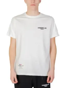 Weißes Baumwoll-T-Shirt mit Logos