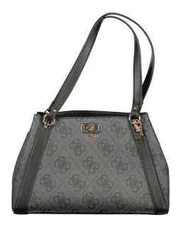 GUESS JEANS Damen KARNILLA-LOGO-TASCHE Schwarz